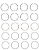 1986-1987 Mazda 2.0L 1998ci SOHC L4 8V FE "Gas" 86.00mm Bore Piston Ring Set C86014 -EP9