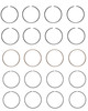 1991-2002 Infiniti 2.0L 1998ci DOHC L4 16V SR20DE 86.00mm Bore Piston Ring Set C86224 -EP1