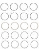 1982-1983 Nissan 2.2L 2187ci SOHC L4 8V Z22E 87.00mm Bore Piston Ring Set C87014 -EP1