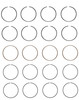 1975-1980 Toyota 2.2L 2189ci SOHC L4 8V 20R 88.50mm Bore Piston Ring Set C88524 -EP1