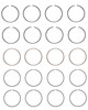 1986-1989 Toyota 2.2L 2237ci OHV L4 8V 4YEC 91.00mm Bore Piston Ring Set C91014 -EP1