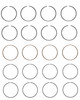 1994-1996 Honda 2.6L 2559ci SOHC L4 8V Isuzu 4ZE1 92.60mm Bore Piston Ring Set C92614 -EP1