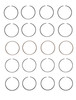 1998-2002 Honda 2.3L 2254ci SOHC L4 16V F23A1,4,5 86.00mm Bore Piston Ring Set S86634 -EP2
