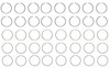 1958-1965 GM, Chevrolet 5.7L 348ci OHV V8 16V Chevrolet 4.125" Bore Piston Ring Set M41258 -EP11