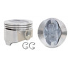 Piston Set (Qty. 8) - Ford 6.4L 390 6.7L 410 Dish Top - Enginetech P1529(8)