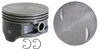 Piston Set - GM Chevrolet 8.1L 496 Flat Top Coated Piston - Enginetech P3077(8)