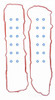 Valve Cover Gasket - Gasket Chrysler Jeep 4.7L Valve Cover Set With Grommets - Enginetech VCCR287-A