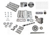 Engine Master Rebuild Kit - Master GM Chevrolet 5.7L 350 Truck With Roller Cam - Enginetech MKC350QP