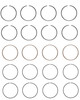 Piston Ring Set - Hon 1.5L EW1 D15A2 16V - Enginetech C74114