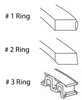 Piston Ring Set - Chrysler 2.5L 6G73 24V - Enginetech C83506