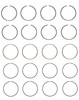 Piston Ring Set - Hon 2.2L F22A1 F22A4 F22A6 F22B1 F22B2 F22B6 - Enginetech C85004