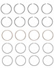Piston Ring Set - Toyota 2.4L 22R 22RE 22REC - Enginetech C92024