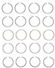 Piston Ring Set - Toyota 1.5L 1497 DOHC 16V 5EFE - Enginetech S74144