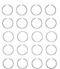 Piston Ring Set - Mazda 1.6L 1597 DOHC 16V Zm-De - Enginetech S78124