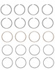 Piston Ring Set - Toyota 1.8L 1796 DOHC 16V 2ZZGE - Enginetech S82024