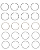 Piston Ring Set - Vw 2.0L 1984 SOHC 8V - Enginetech S82514