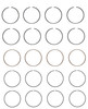 Piston Ring Set - Mazda 1.8L 2.0L DOHC 16V Fp Fs - Enginetech S83114