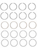 Piston Ring Set - Nissan 1.8L 1798 2.0L 1995 DOHC 16V - Enginetech S84134