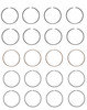 Piston Ring Set - Toyota 2.0L 1998 3SFE - Enginetech S86254