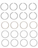 Piston Ring Set - Honda 2.2L DOHC 16V - Enginetech S87314