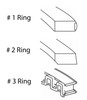 Piston Ring Set - Toyota Lex 4.7L 4663 2UZFE 1.2 / 1.2 / 3.0MM - Enginetech S94128