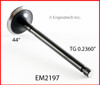 1988 Toyota Corolla 1.6L Engine Exhaust Valve EM2197 -22