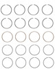 Piston Ring Set (Premium) - GM 2.0L 121 - Enginetech C85914