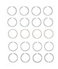 Piston and Premium Ring Kit - GM Chevrolet Isuzu 2.2L 134 2.2L 2190 - Enginetech K3056(4)P