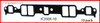 1986 GMC Jimmy 5.0L Engine Intake Manifold Gasket IC350X-10 -1333