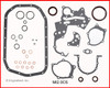 1985 Mitsubishi Tredia 2.0L Engine Gasket Set MI2.0K-4 -12