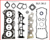 1996 Suzuki Swift 1.3L Engine Gasket Set SU1.3K-2 -2