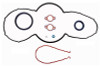 2003 Chevrolet Silverado 3500 8.1L Engine Lower Gasket Set C496CS-A -23