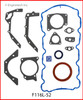 1992 Mercury Tracer 1.9L Engine Gasket Set F116L-52 -4