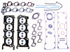 2000 Lincoln Town Car 4.6L Engine Gasket Set F281K-4 -4