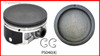 2008 Chevrolet Cobalt 2.2L Engine Piston Set P5040(4) -129