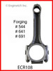 1988 Jeep Cherokee 2.5L Engine Connecting Rod ECR108 -25