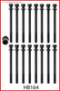 1998 Isuzu Trooper 3.5L Engine Cylinder Head Bolt Set HB164 -5
