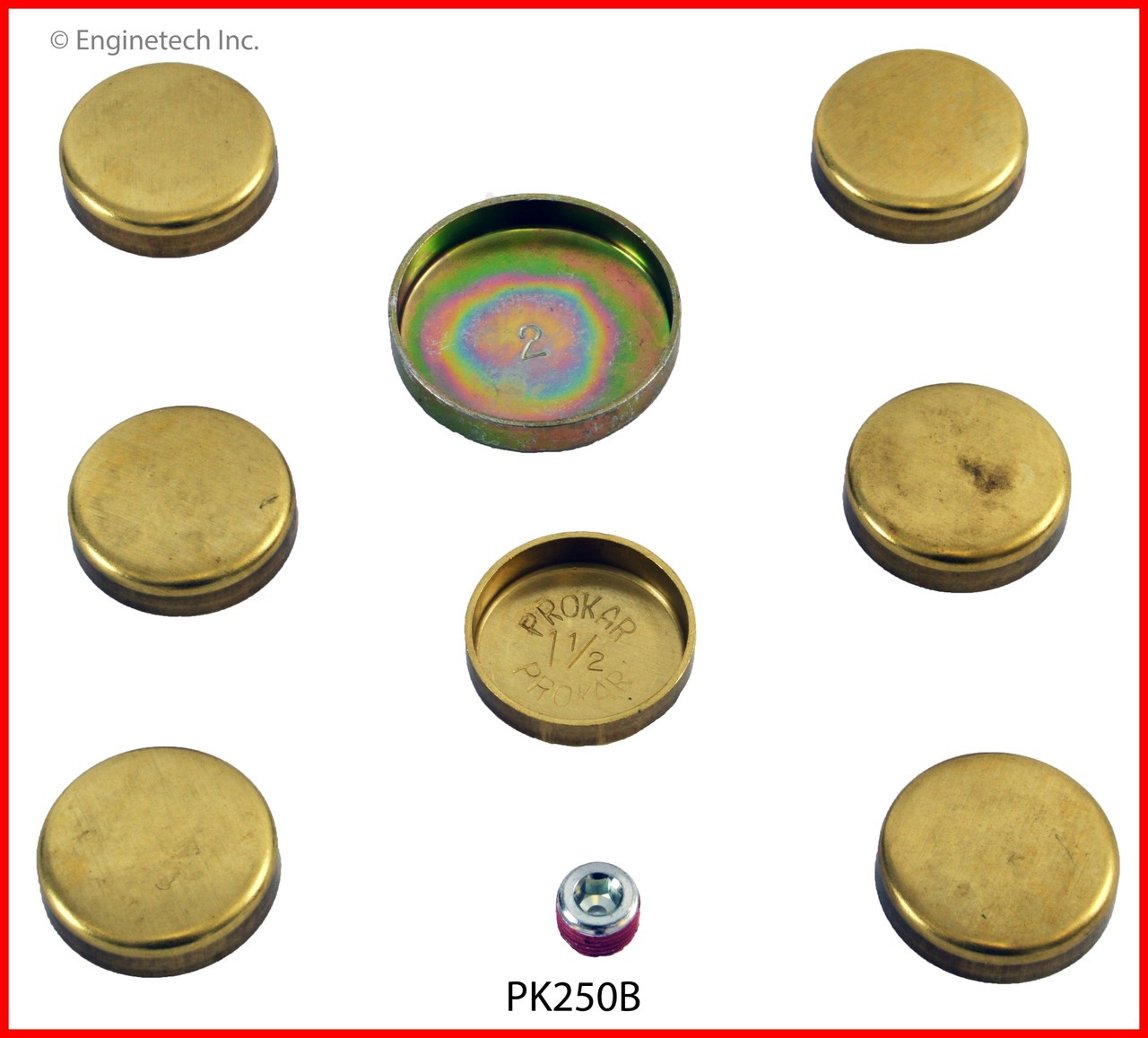 1990 Ford Bronco II 2.9L Engine Expansion Plug Kit PK250B -11