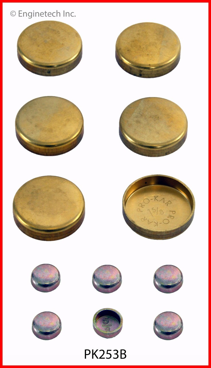 1991 Dodge Dynasty 3.3L Engine Expansion Plug Kit PK253B -12