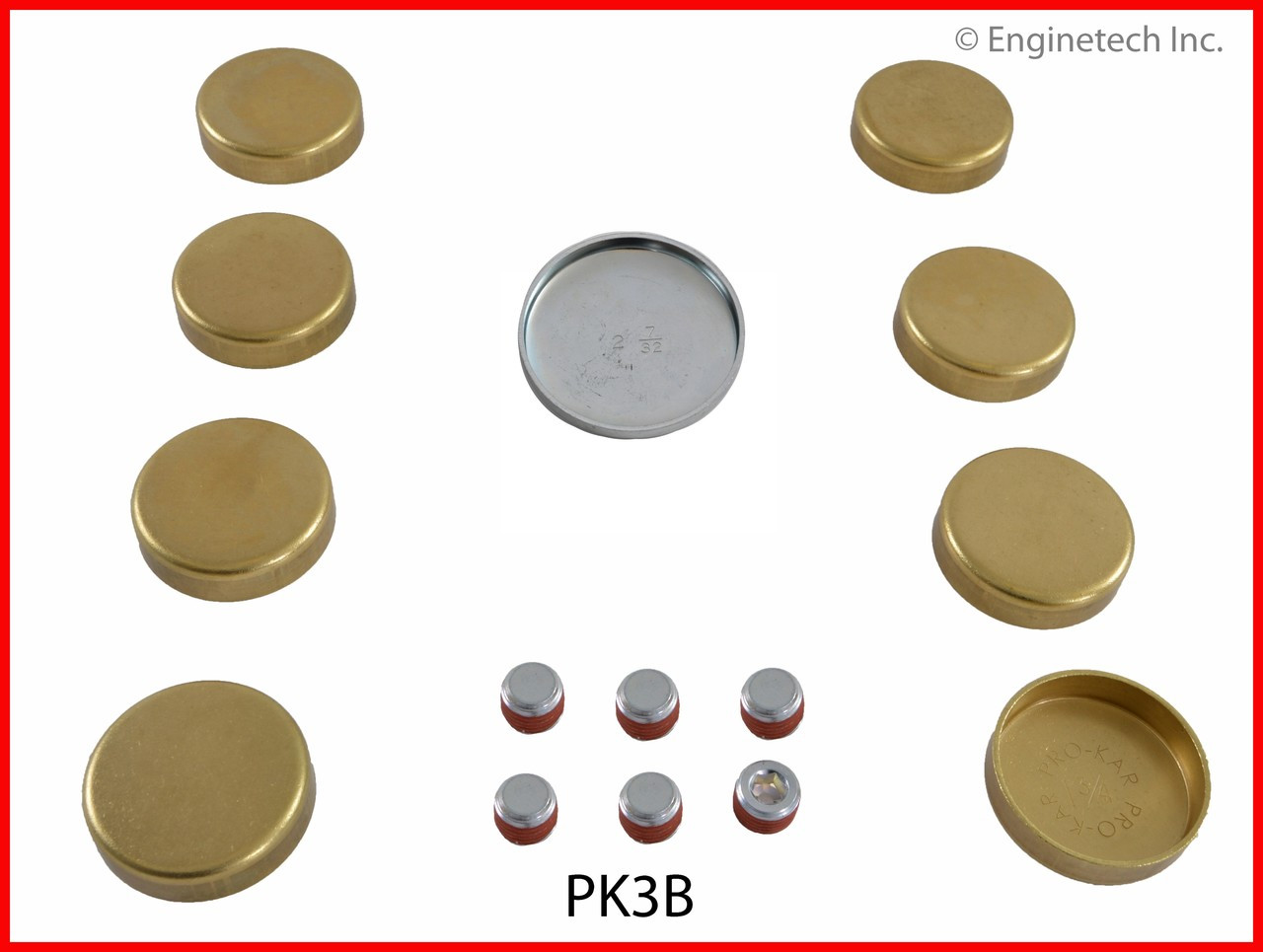 1987 Chevrolet V30 7.4L Engine Expansion Plug Kit PK3B -726