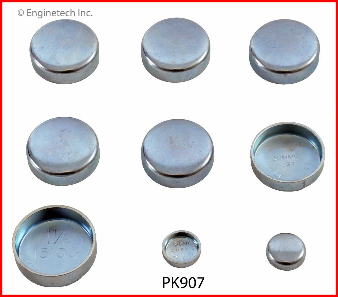 1991 Isuzu Rodeo 2.6L Engine Expansion Plug Kit PK907 -11