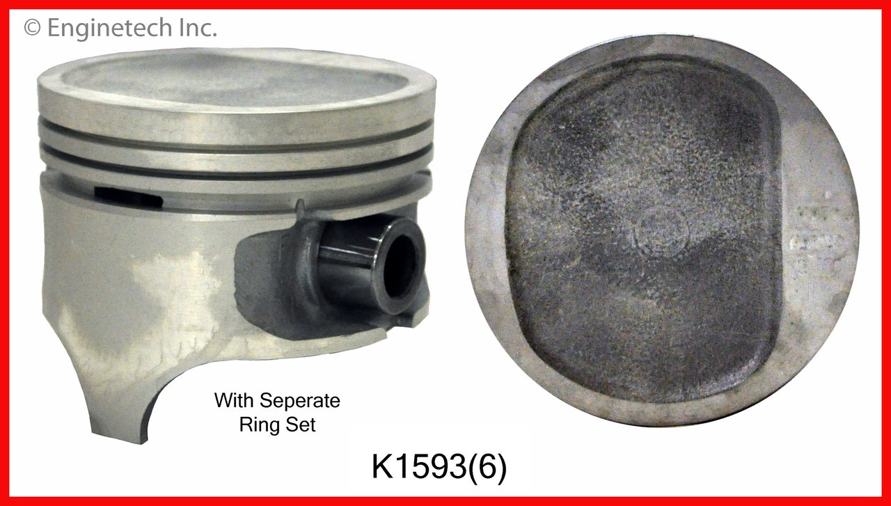 1988 Jeep Comanche 4.0L Engine Piston and Ring Kit K1593(6) -50