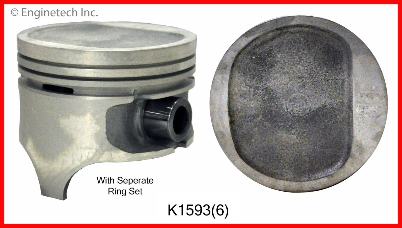 1989 Jeep Comanche 4.0L Engine Piston and Ring Kit K1593(6) -80