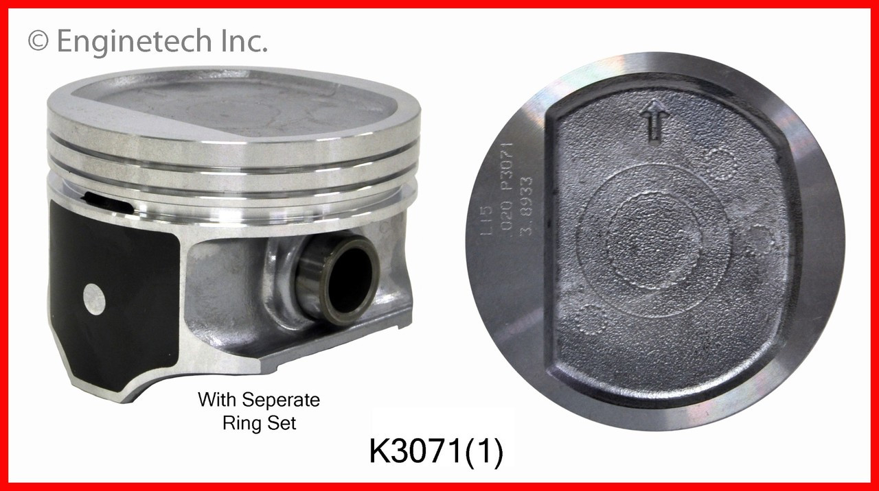1996 Jeep Cherokee 4.0L Engine Piston and Ring Kit K3071(1) -3