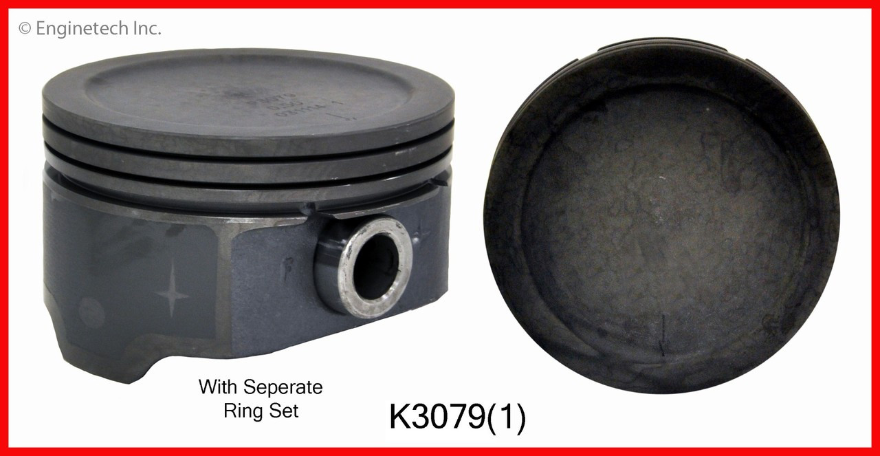 1999 Chevrolet Silverado 2500 5.3L Engine Piston and Ring Kit K3079(1) -3