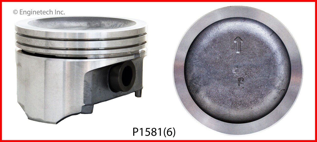 Engine Piston Set - Kit Part - P1581(6)