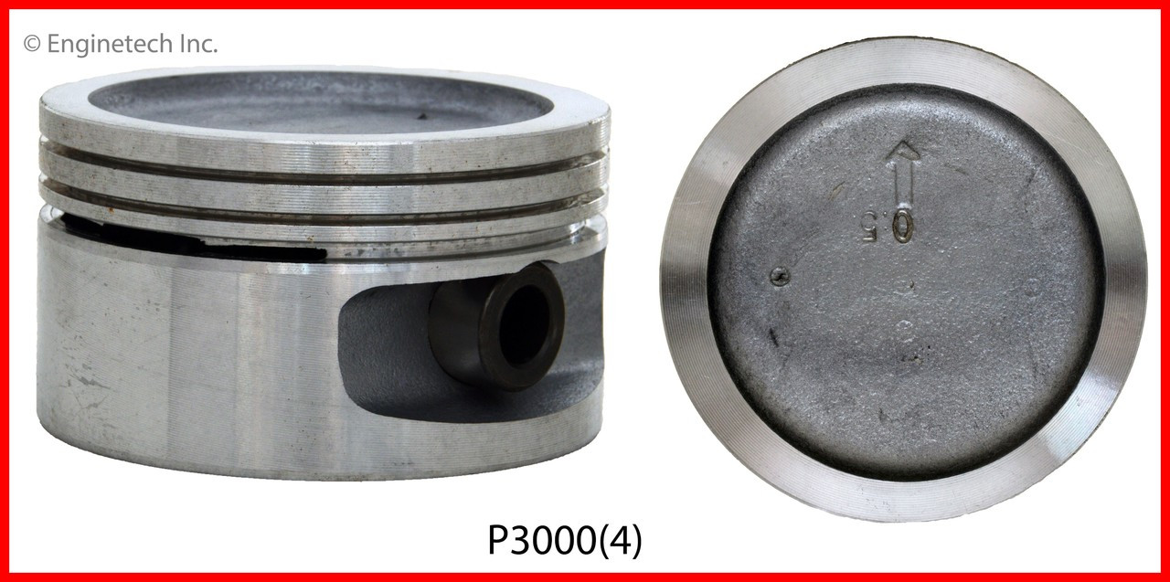 Engine Piston Set - Kit Part - P3000(4)