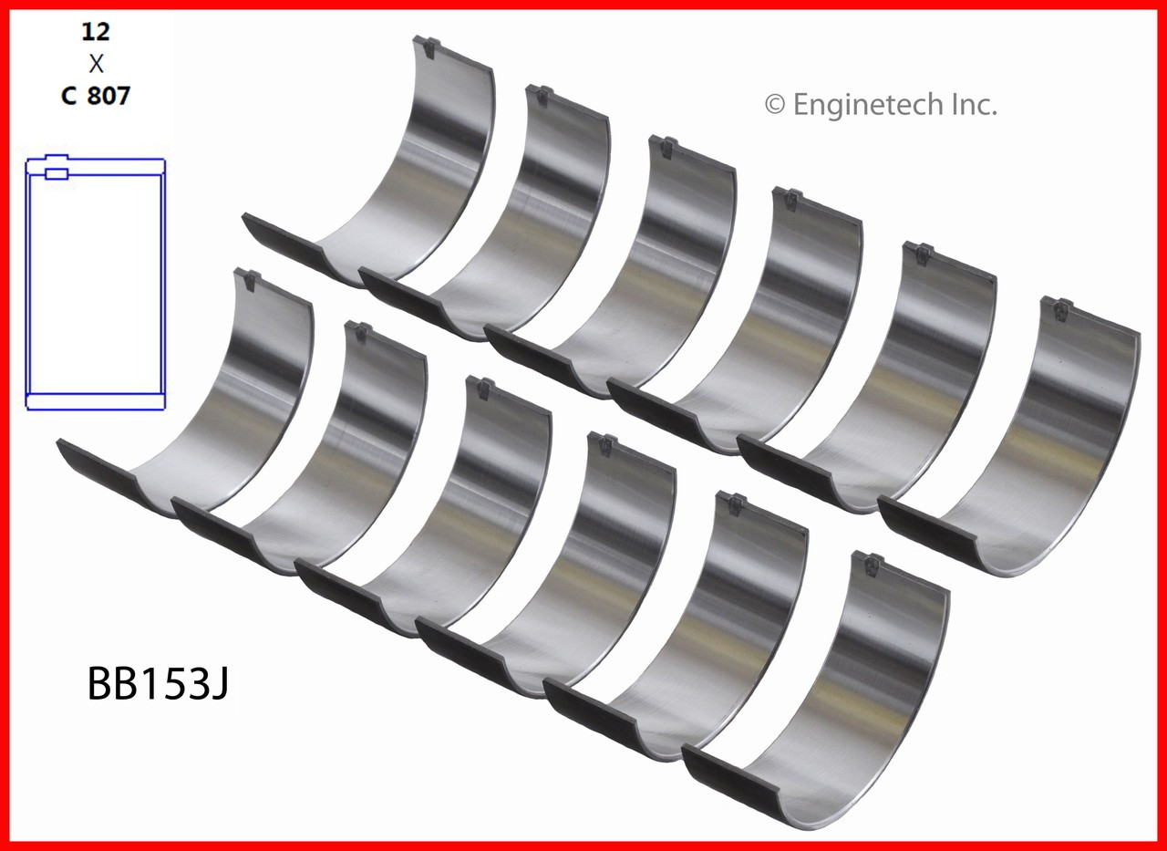 Engine Connecting Rod Bearing Set - Kit Part - BB153J