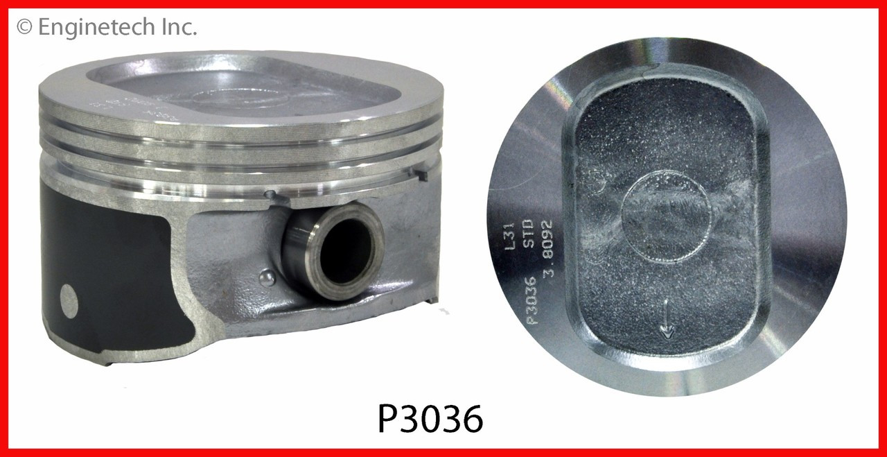 Engine Piston Set - Kit Part - P3036(6)