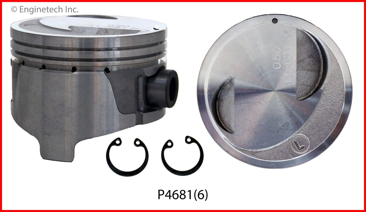 Engine Piston Set - Kit Part - P4681(6)